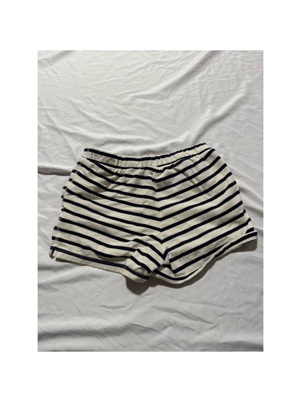 Girls Gap Kids Shorts XL (12) White Navy Striped
